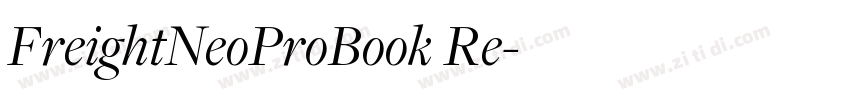 FreightNeoProBook Re字体转换